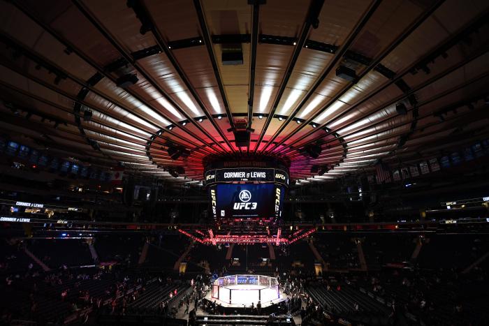NEW YORK, NY - NOVEMBER 03: A general view of the Octagon during the UFC 230 event inside Madison Square Garden on November 3, 2018 in New York, New York. (Photo by Jeff Bottari/Zuffa LLC via Getty Images)
