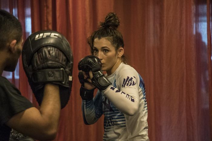 UFC flyweight Montana De La Rosa ahead of her fight at UFC 234 in Melbourne, Australia. (Juan Cardenas/UFC)
