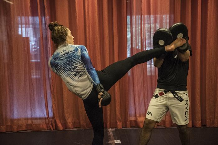 UFC flyweight Montana De La Rosa ahead of her fight at UFC 234 in Melbourne, Australia. (Juan Cardenas/UFC)