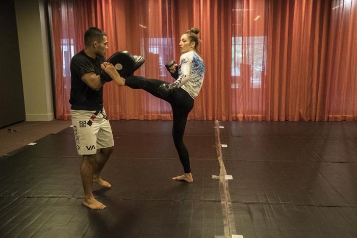 UFC flyweight Montana De La Rosa ahead of her fight at UFC 234 in Melbourne, Australia. (Juan Cardenas/UFC)