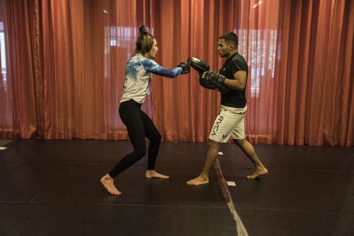 UFC flyweight Montana De La Rosa ahead of her fight at UFC 234 in Melbourne, Australia. (Juan Cardenas/UFC)