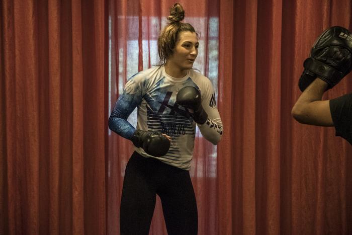 UFC flyweight Montana De La Rosa ahead of her fight at UFC 234 in Melbourne, Australia. (Juan Cardenas/UFC)