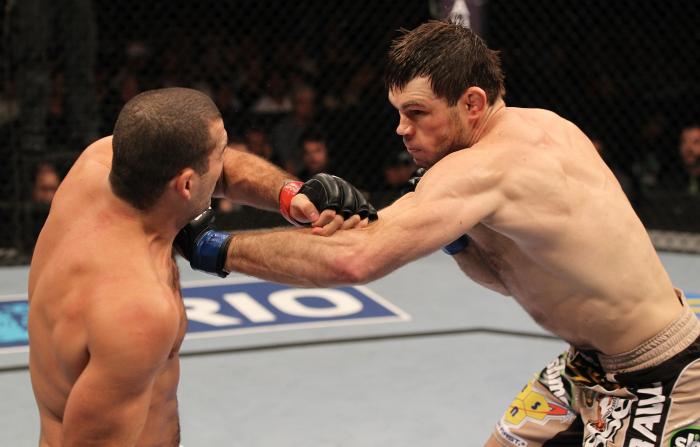 Outro ex-campeão dos meio-pesados que esteve no primeiro UFC Rio foi Forrest Griffin, que, na ocasião, perdeu justamente para Mauricio Shogun, em sua única passagem pela cidade.
