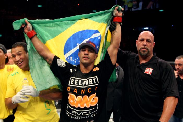 Ex-campeão dos meio-pesados, o carioca Vitor Belfort participou de três eventos no Rio: UFC 142, UFC 212 e UFC 224.