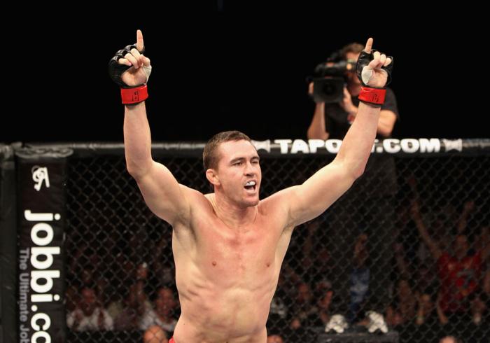 Kyle Noke celebrates his win