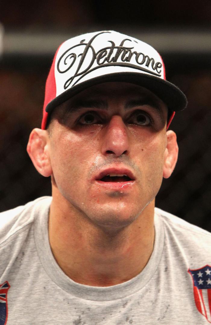 George Sotiropoulos after his loss to Dennis Siver