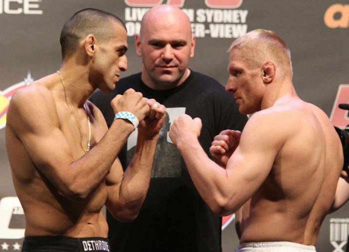 UFC 127 Weigh-in: Sotiropoulos vs. Siver