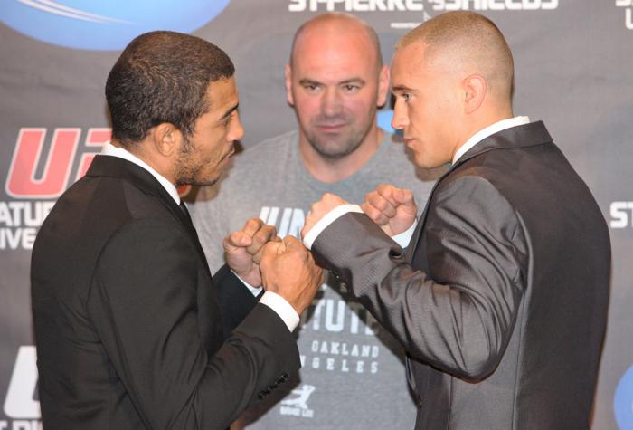 Jose Aldo, Mark Hominick & Dana White