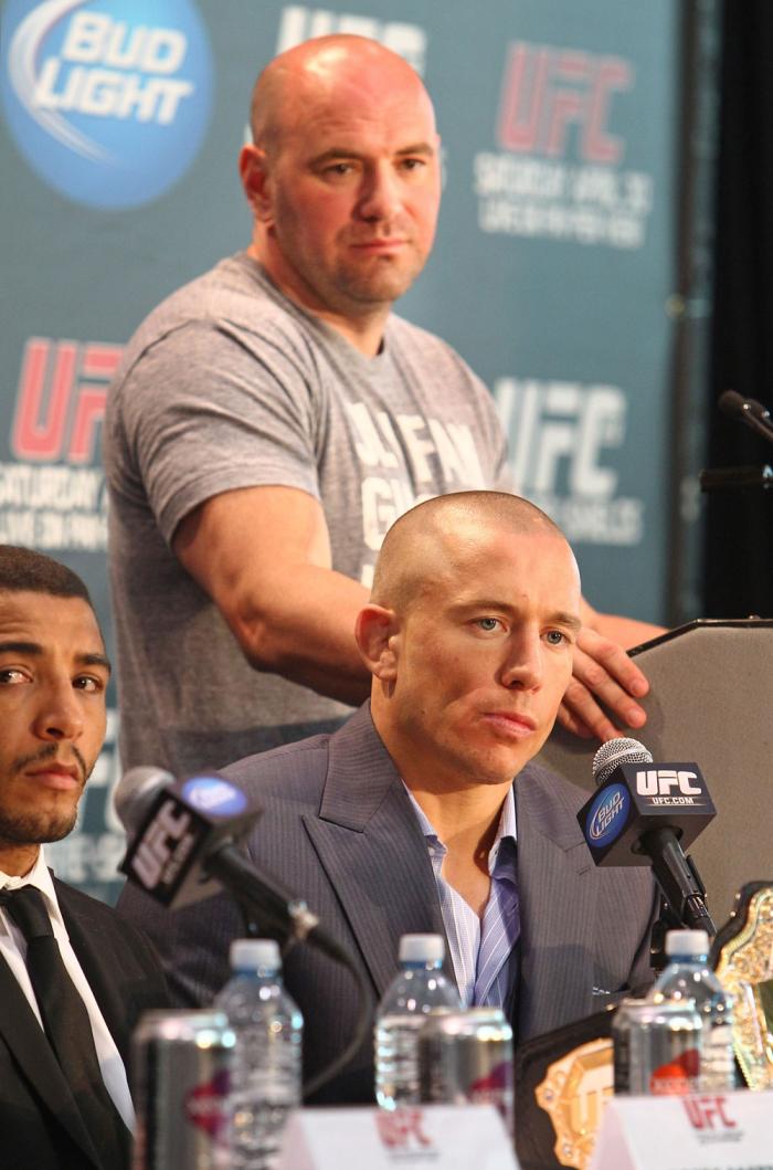 Dana White, Georges St-Pierre & Jose Aldo