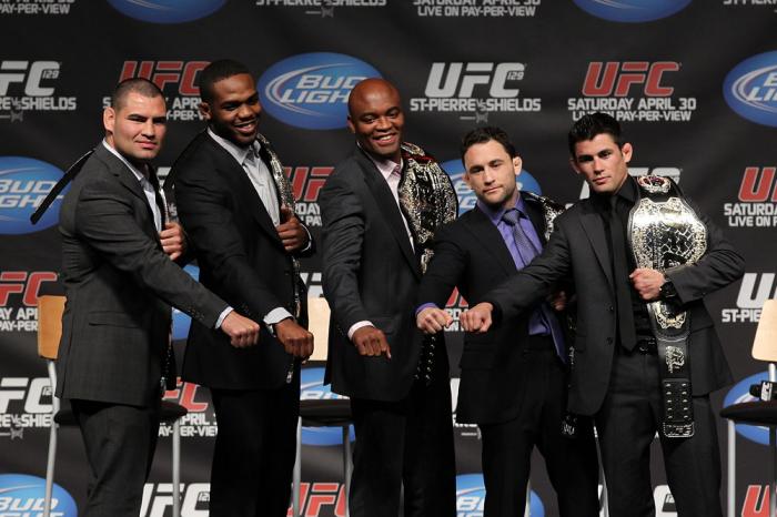 Cain Velasquez, Jon Jones, Anderson Silva, Frankie Edgar & Dominick Cruz