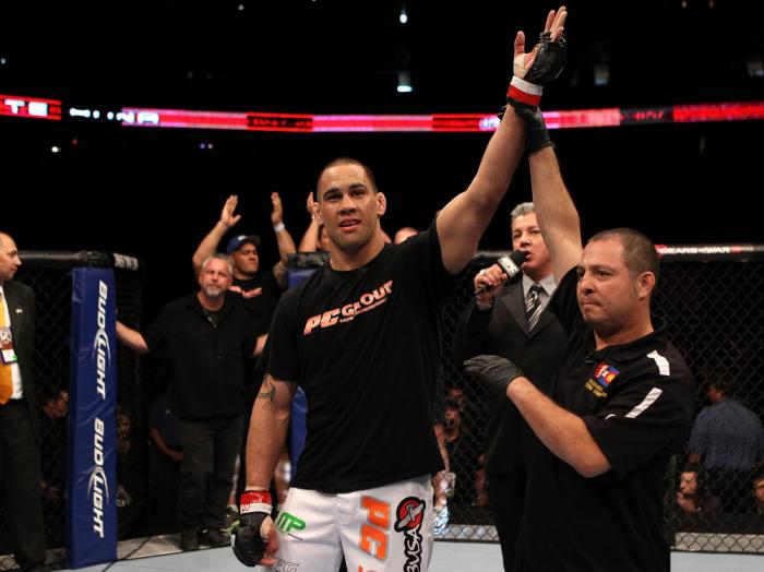 James Te Huna celebrates his win