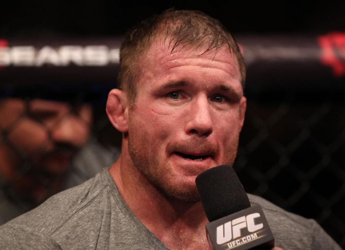 Matt Hughes after his fight with Josh Koscheck