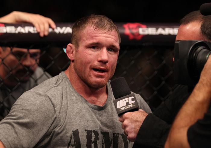 Matt Hughes after his fight with Josh Koscheck