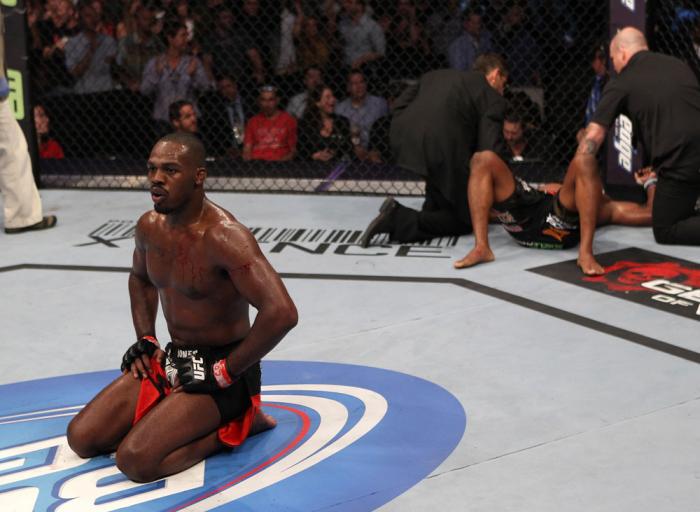 Jon Jones after his win over Rampage Jackson