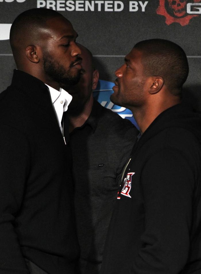Jon Jones faces off with Rampage Jackson