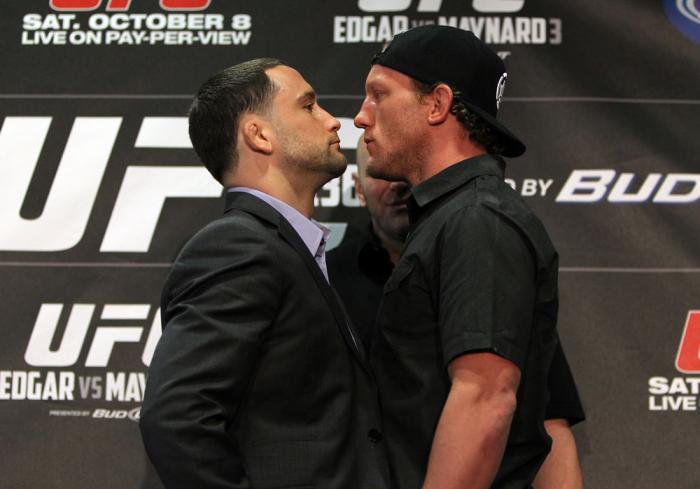Frankie Edgar and Gray Maynard face off