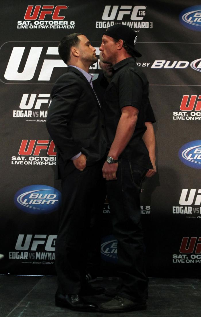 Frankie Edgar and Gray Maynard face off
