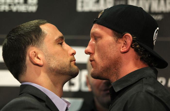 Frankie Edgar and Gray Maynard face off