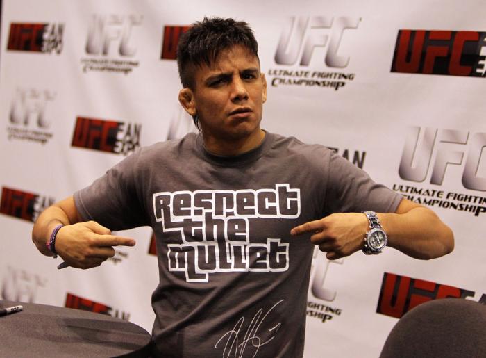 Former WEC Bantamweight Champion Miguel Angel Torres poses for a photo