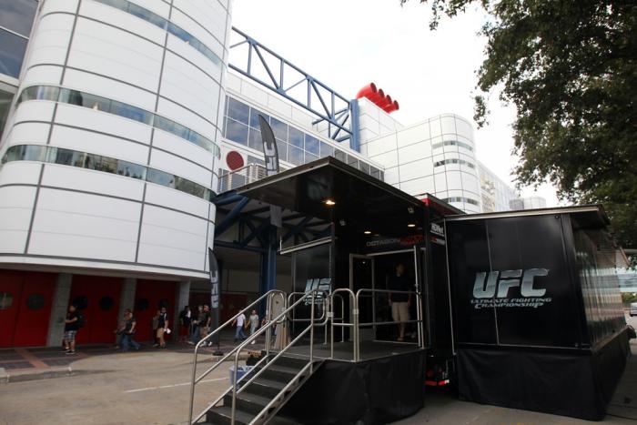 Octagon Nation Tour outside the Fan Expo