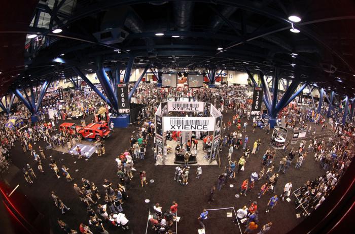 UFC fans attend the UFC Fan Expo