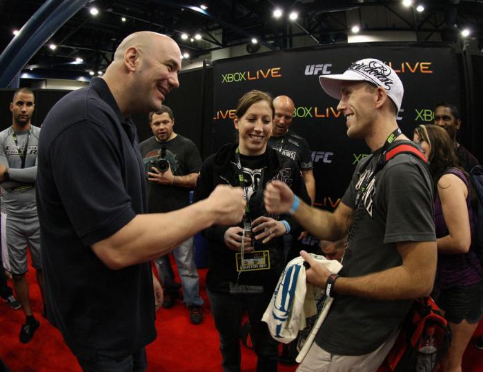 UFC President Dana White meets and greets fans at the UFC Fan Expo