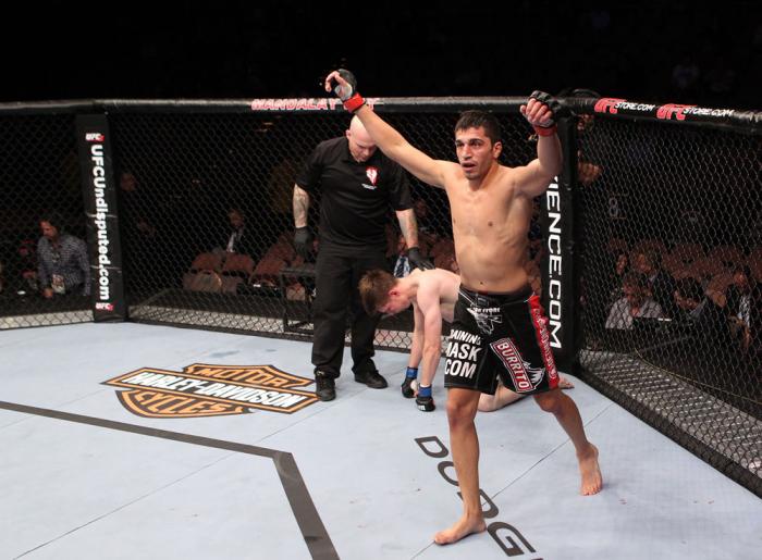 Ramsey Nijem after he submits Dan Downes