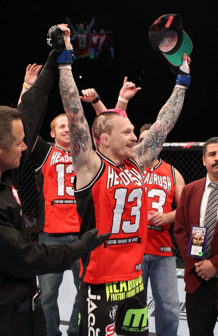 Bart Palaszewski celebrates his win