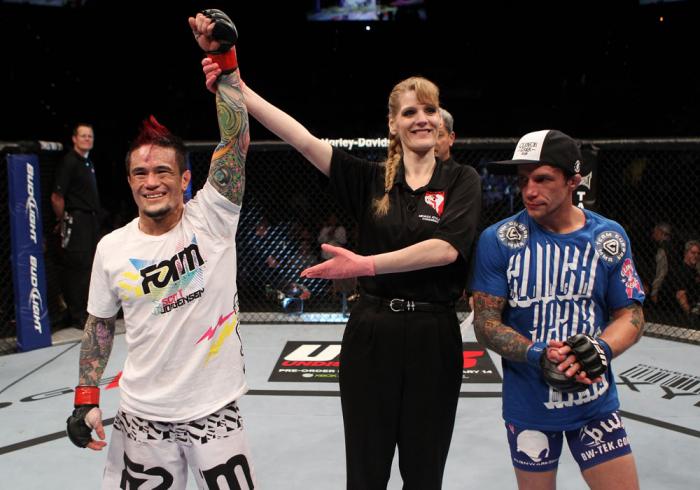 Scott Jorgensen celebrates his win