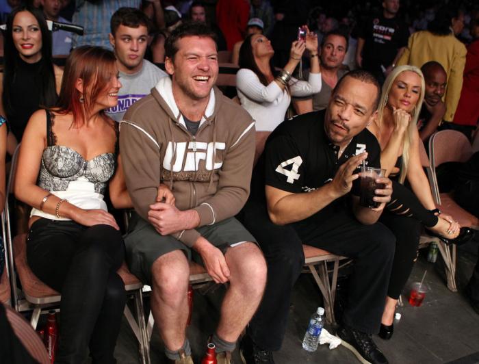 Actor Sam Worthington and rapper/actor Ice-T