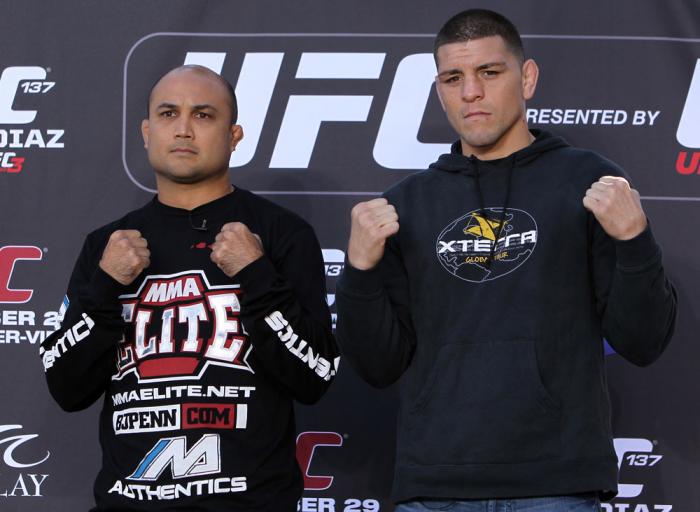 BJ Penn vs Nick Diaz