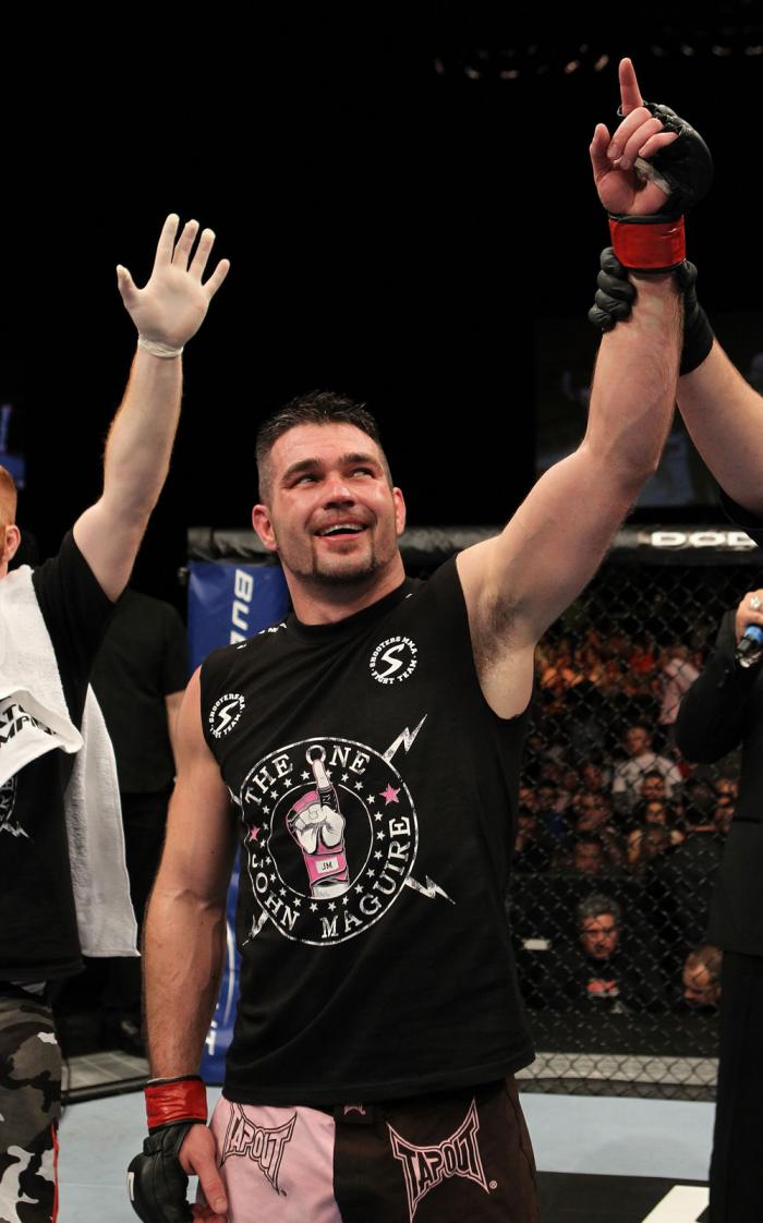 John Maguire celebrates his win