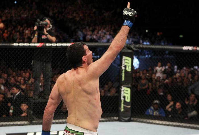 Anthony Perosh celebrates his win