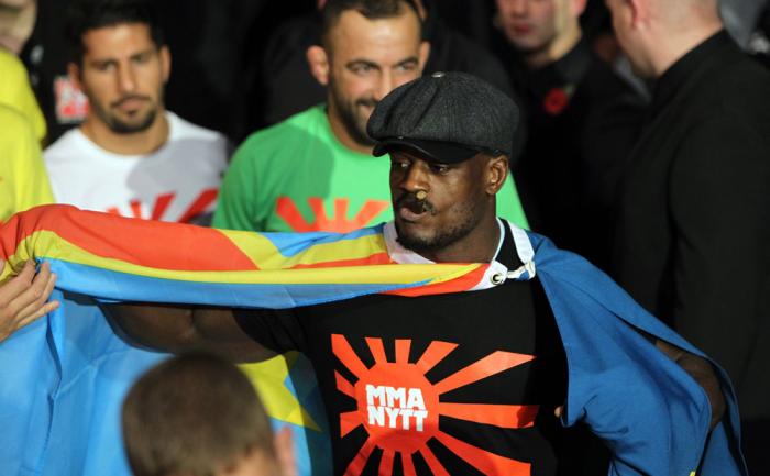 Papy Abedi enters the arena