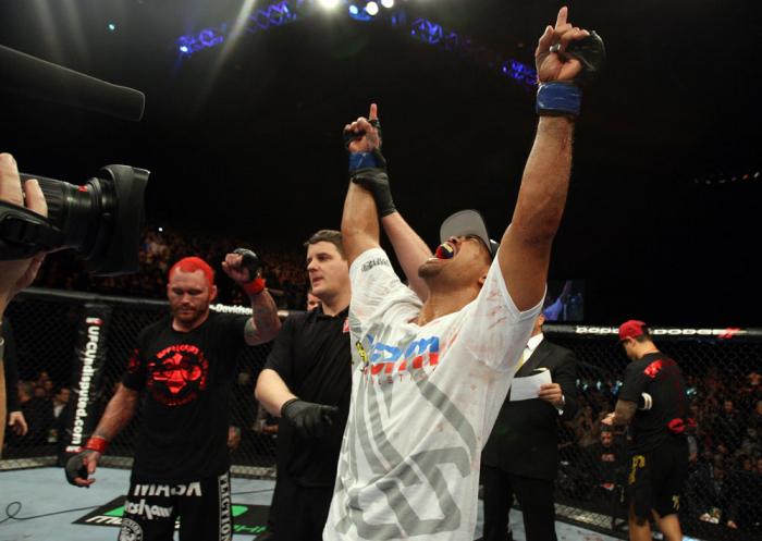 Mark Munoz after his win