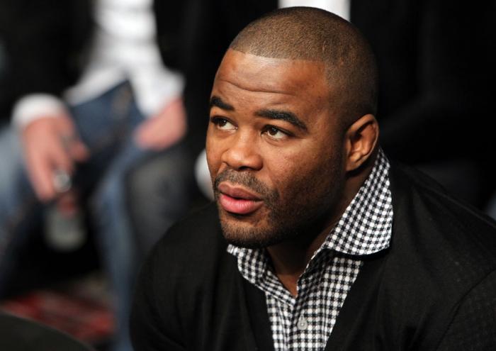 Former UFC Light Heavyweight Champion Rashad Evans attends the fights