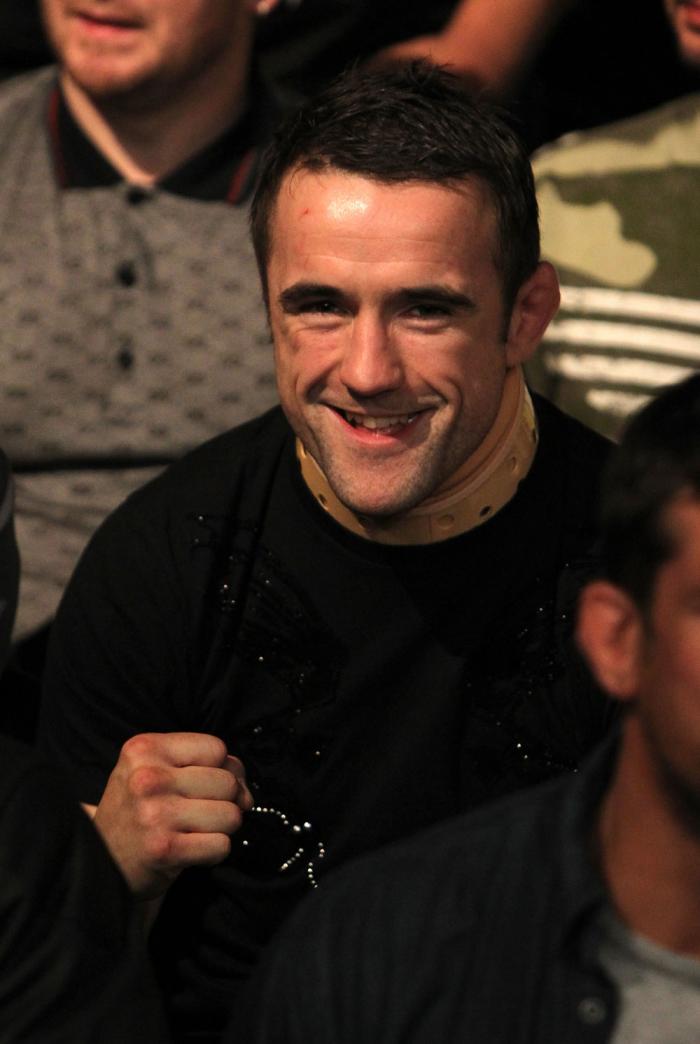 UFC fighter Paul Taylor attends the fights