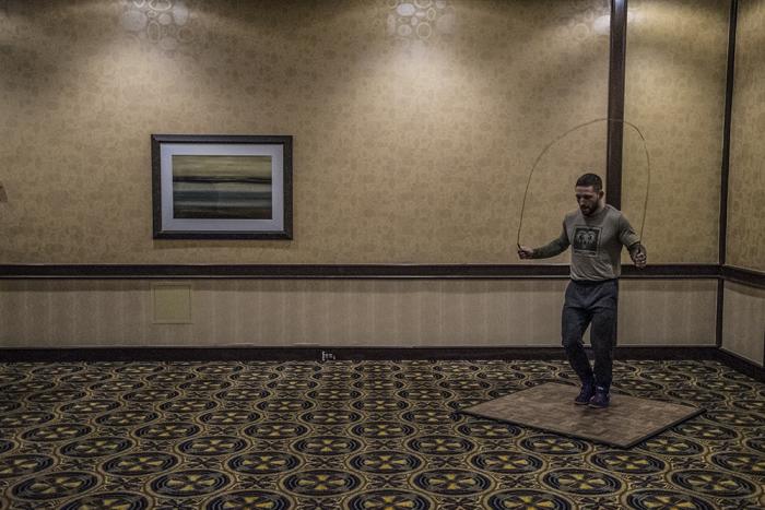 UFC 232 Chad Mendes late workout