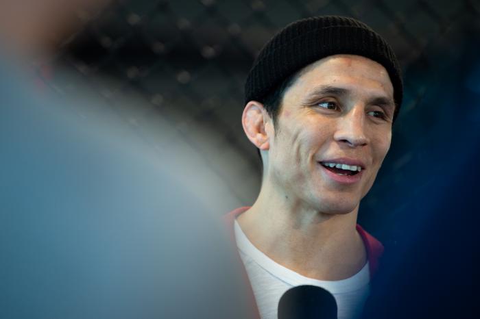 Joseph Benavides UFC Brooklyn Media Day at the UFC Performance Institute