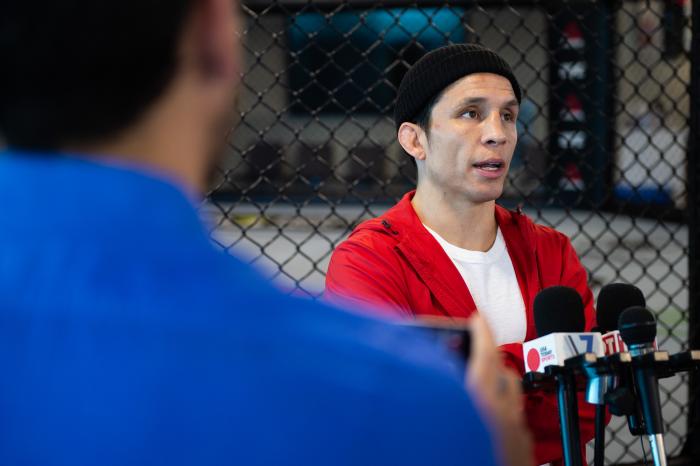 Joseph Benavides UFC Brooklyn Media Day at the UFC Performance Institute