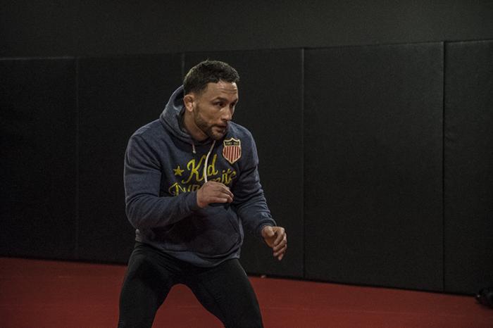 Las Vegas 2/28/18 - Frankie Edgar workout at the UFC Performance Institute in preparation for UFC 222 (Photo credit: Juan Cardenas)
