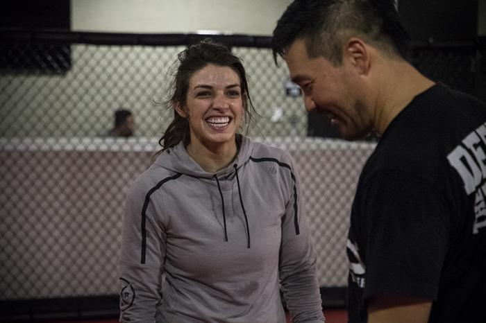 Las Vegas 2/28/18 - Mackenzie Dern workout at the UFC Performance Institute in preparation for UFC 222 (Photo credit: Juan Cardenas)