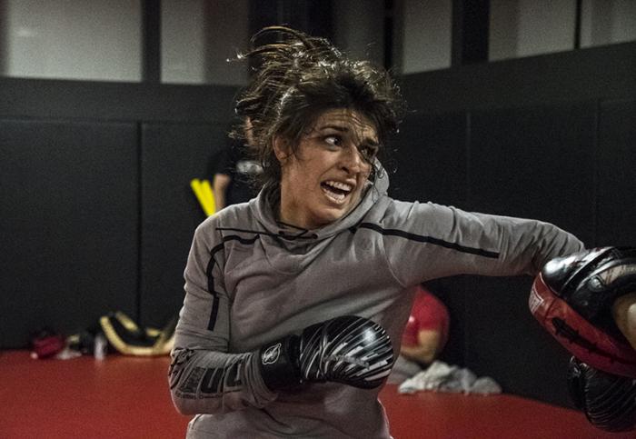 Las Vegas 2/28/18 - Mackenzie Dern workout at the UFC Performance Institute in preparation for UFC 222 (Photo credit: Juan Cardenas)