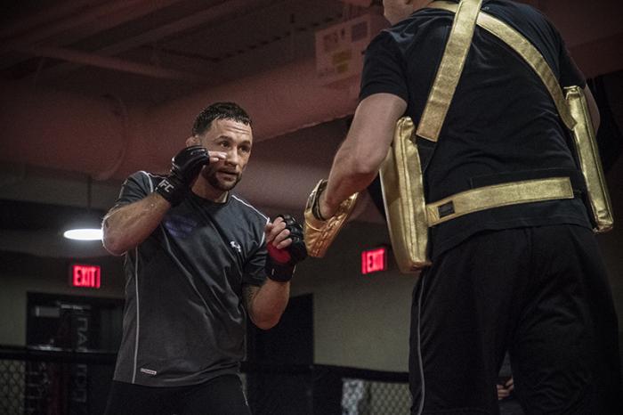 Las Vegas 2/28/18 - Frankie Edgar workout at the UFC Performance Institute in preparation for UFC 222 (Photo credit: Juan Cardenas)
