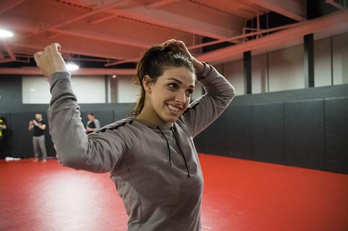 Las Vegas 2/28/18 - Mackenzie Dern workout at the UFC Performance Institute in preparation for UFC 222 (Photo credit: Juan Cardenas)