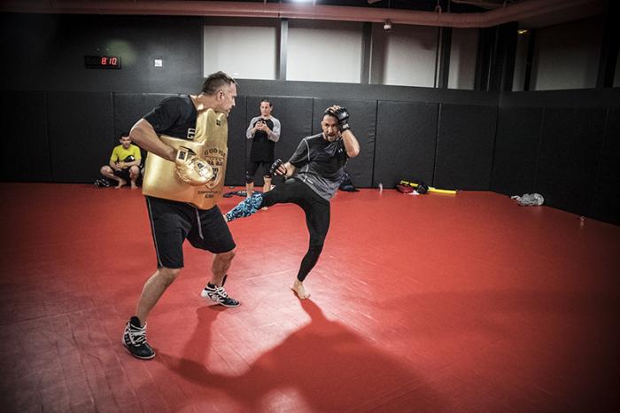 Las Vegas 2/28/18 - Frankie Edgar workout at the UFC Performance Institute in preparation for UFC 222 (Photo credit: Juan Cardenas)