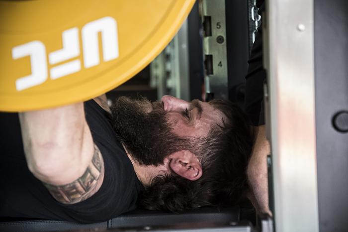 Las Vegas 3/15/18 - Michael Chiesa training at the UFC Performance Insitute in preparation for UFC 223. (Photo credit Juan Cardenas)