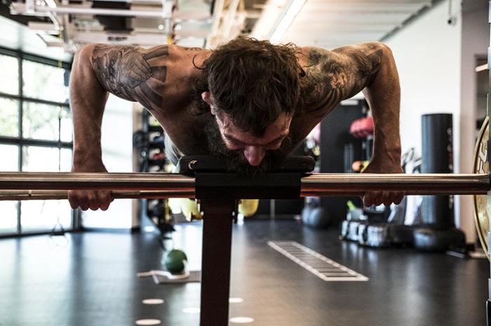 Las Vegas 3/15/18 - Michael Chiesa training at the UFC Performance Insitute in preparation for UFC 223. (Photo credit Juan Cardenas)