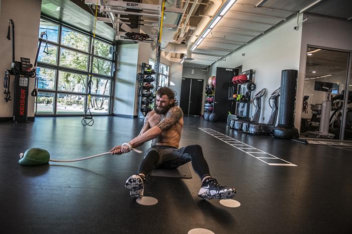 Las Vegas 3/15/18 - Michael Chiesa training at the UFC Performance Insitute in preparation for UFC 223. (Photo credit Juan Cardenas)