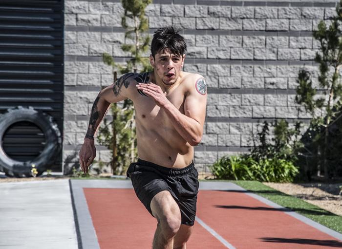 Las Vegas 3/16/18 - Flyweight Brandon Moreno of Mexico training at the UFC Performance Institute in Las Vegas in preparation for UFC 223.